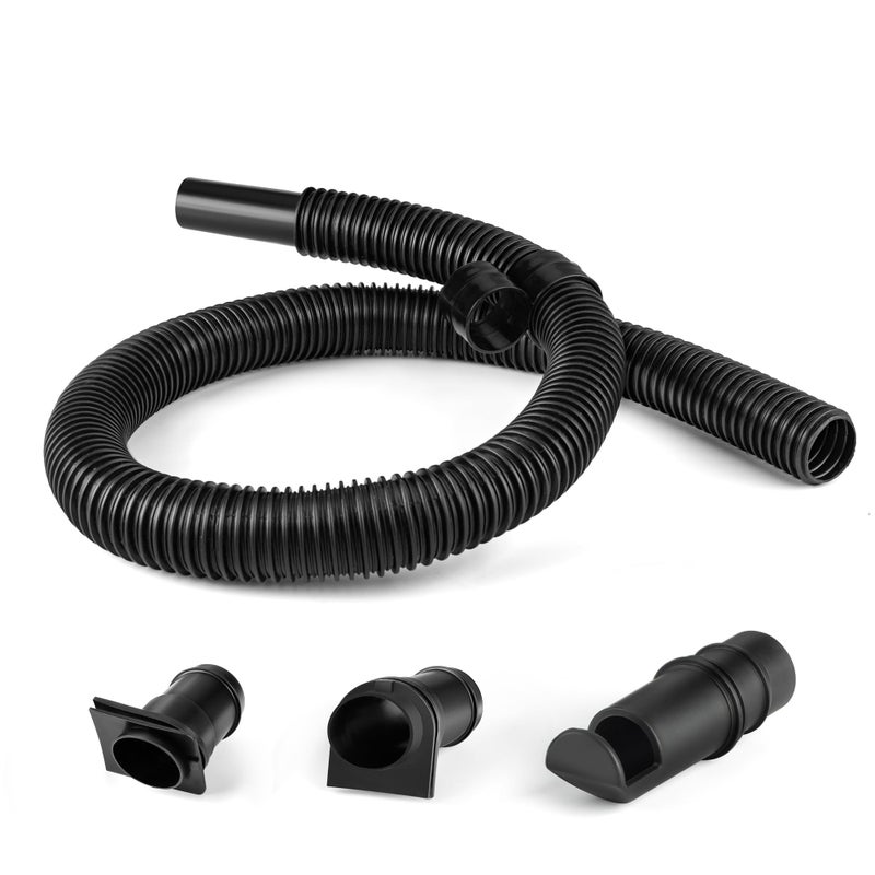 SHOPVAC Shop-Vac 9056400 Flexible Hose, 1-1/4 in. Diameter x 4 ft. Length,Durable For Wet/Dry Vacuums, Black (1-Pack) - Image 1